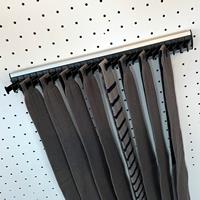 Portacravatte fisso - 28 hooks - black-satin aluminium 5
